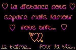 la distance nous separe !