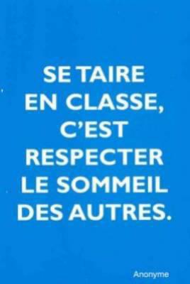 se taire en classe