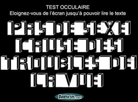 TEST OCCULAIRE